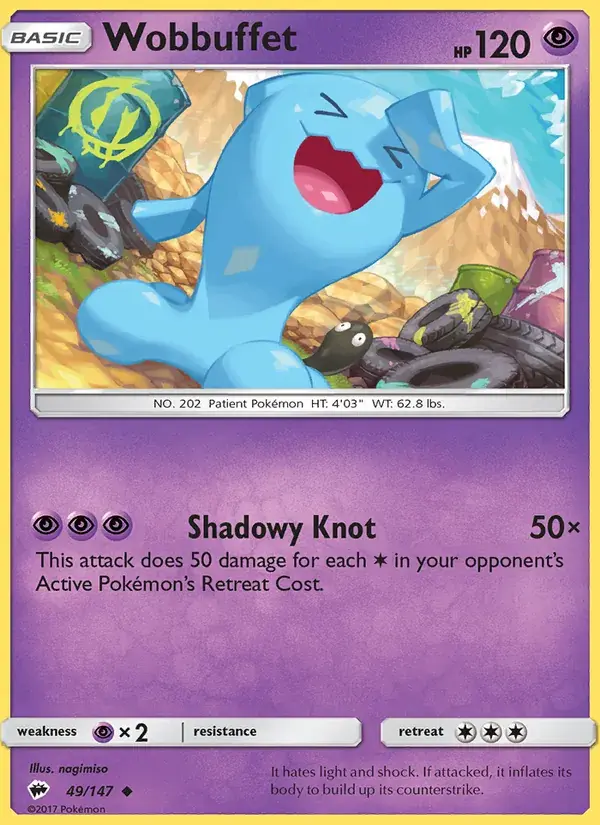 Wobbuffet - 49/169 - Burning Shadows