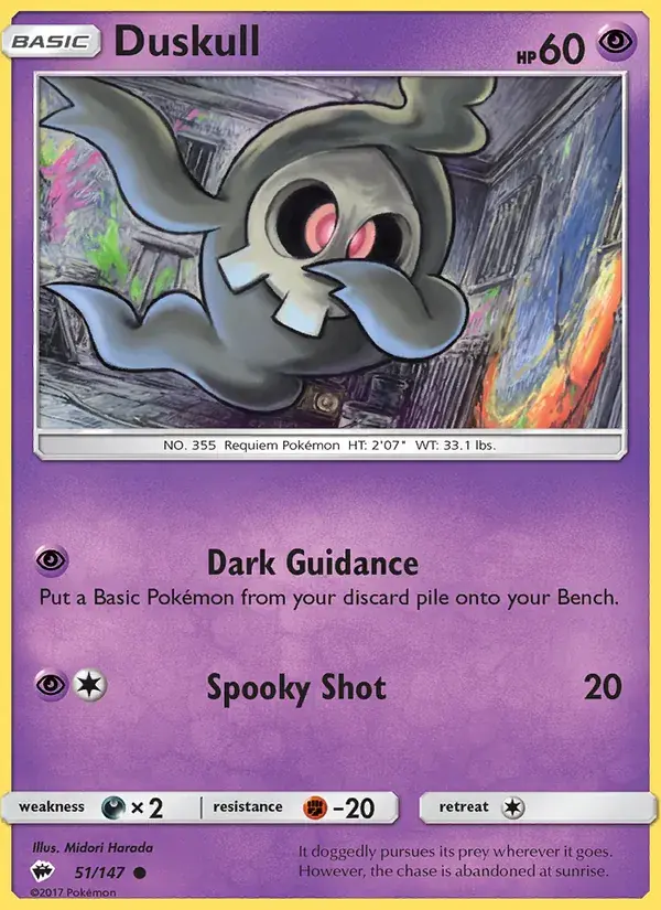 Duskull - 51/169 - Burning Shadows