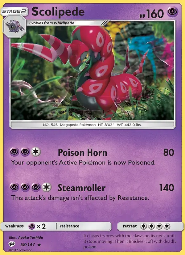 Scolipede - 58/169 - Burning Shadows