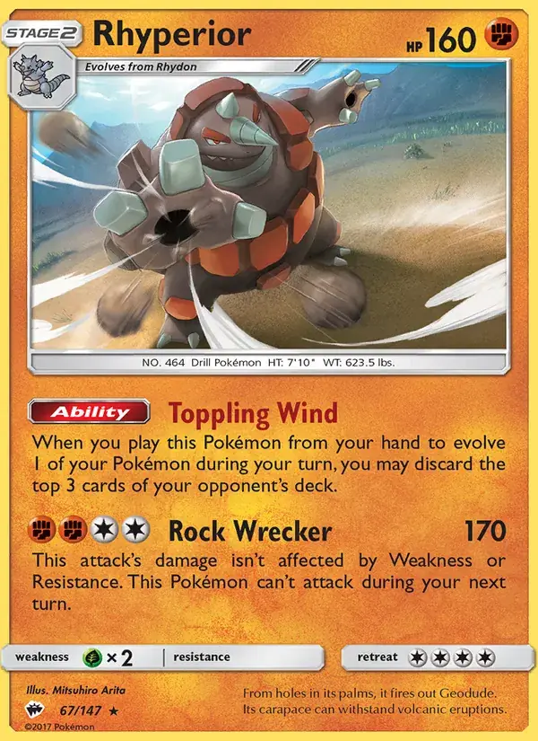 Rhyperior - 67/169 - Burning Shadows