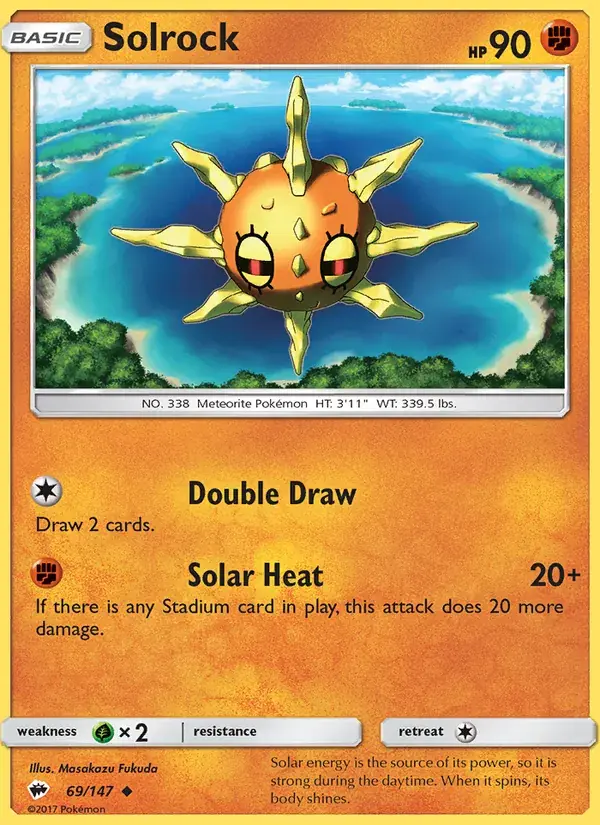 Solrock - 69/169 - Burning Shadows
