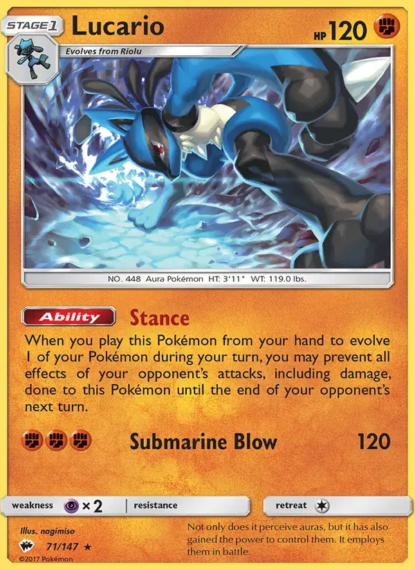 Lucario - 71/169 - Burning Shadows