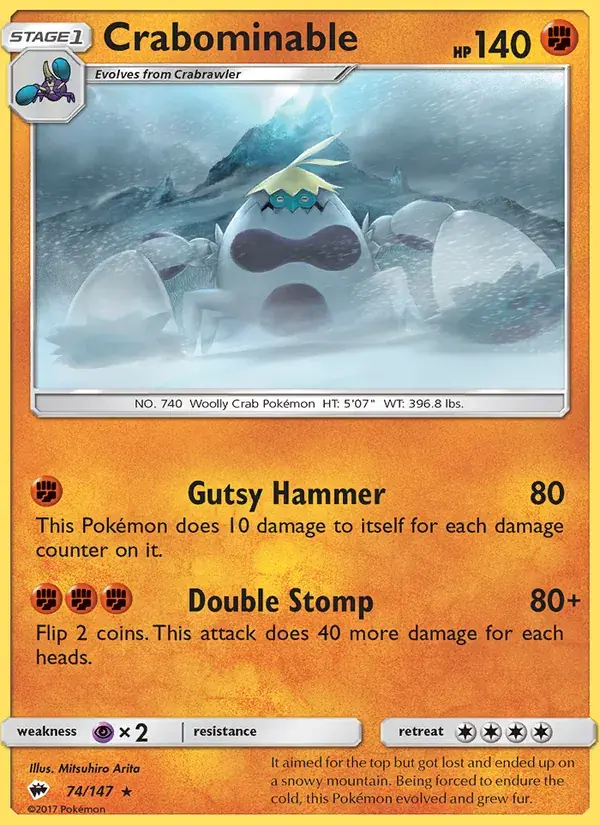 Crabominable - 74/169 - Burning Shadows