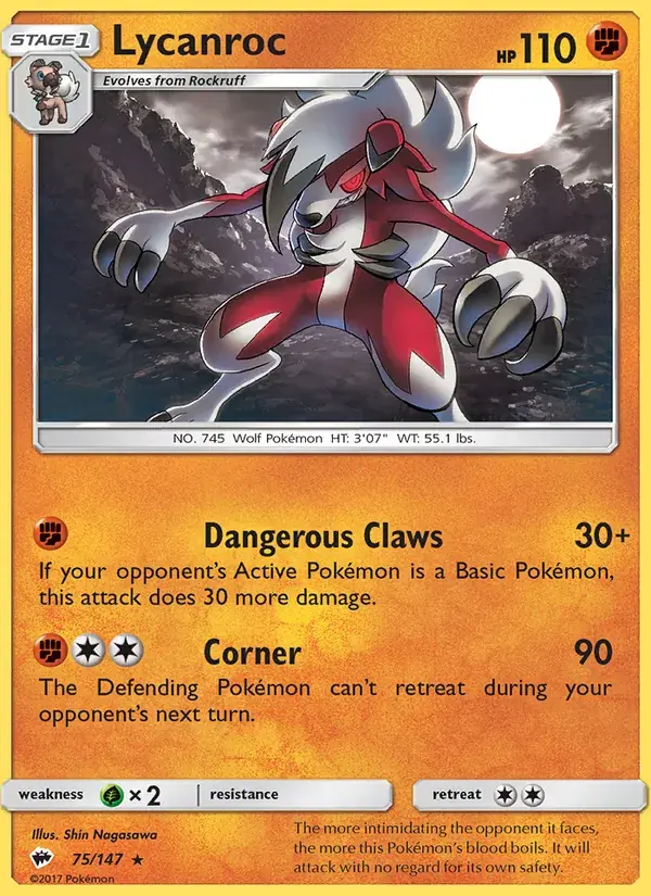 Lycanroc - 75/169 - Burning Shadows