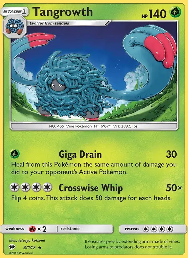 Tangrowth - 8/169 - Burning Shadows