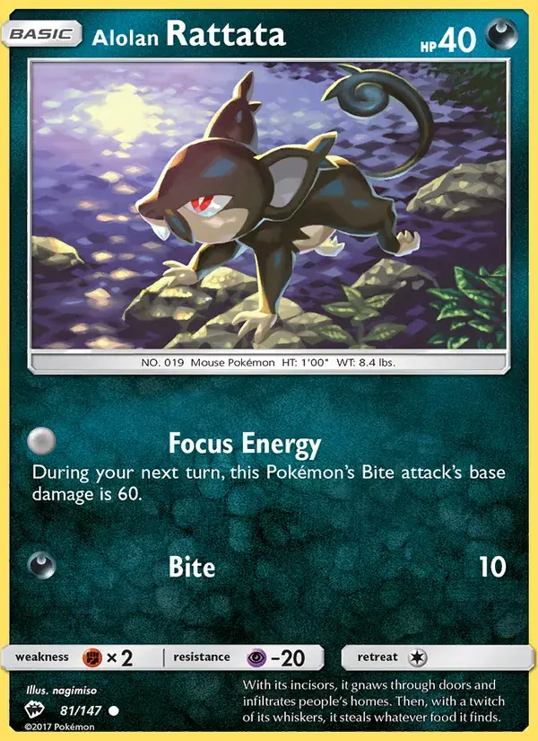 Alolan Rattata - 81/169 - Burning Shadows