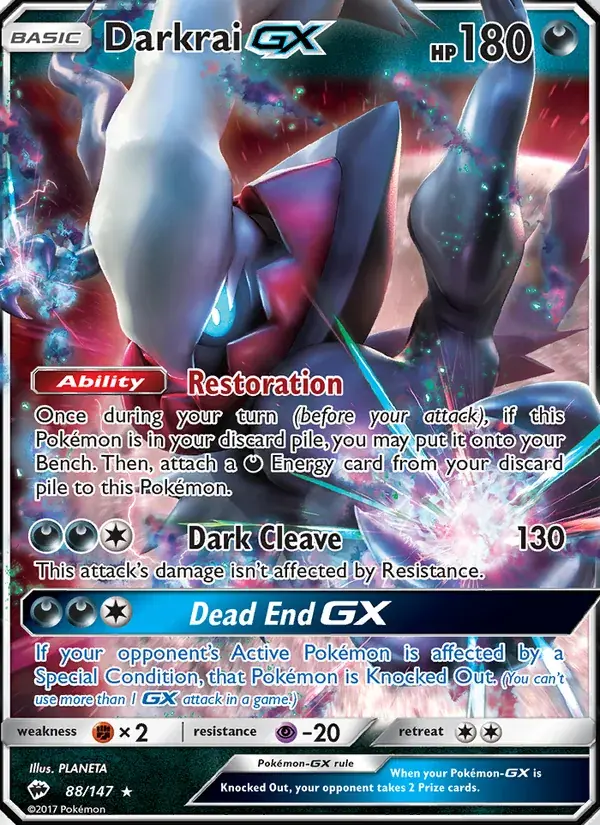 Darkrai GX - 88/169 - Burning Shadows