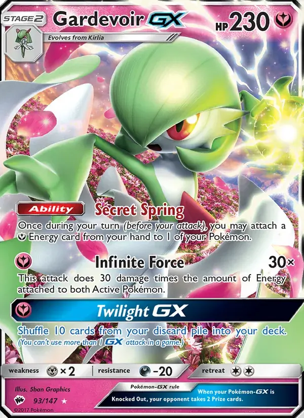 Gardevoir GX - 93/169 - Burning Shadows