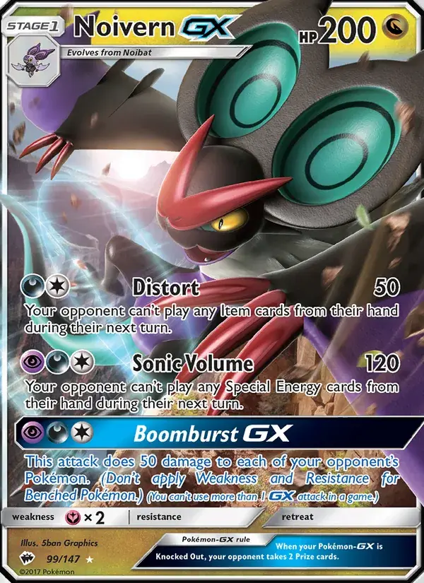 Noivern GX - 99/169 - Burning Shadows