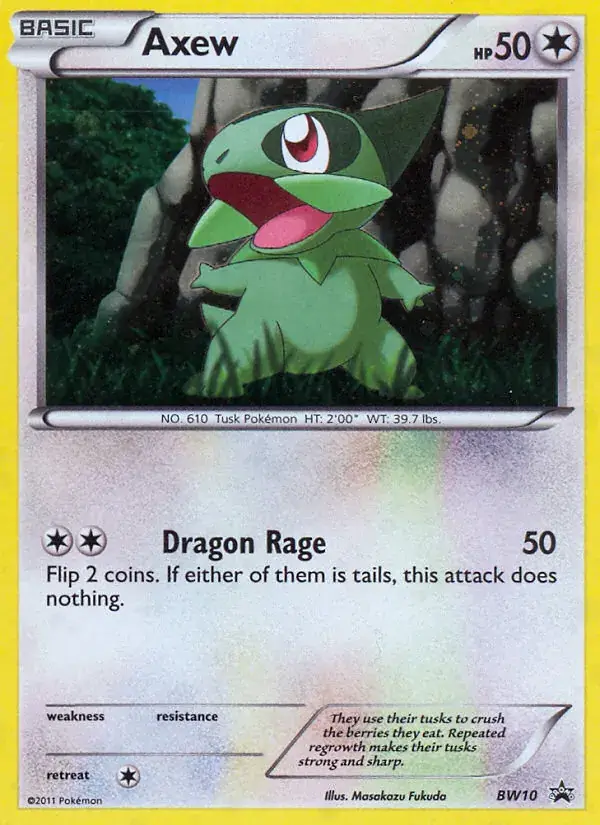 Axew - BW10/101 - BW Black Star Promos