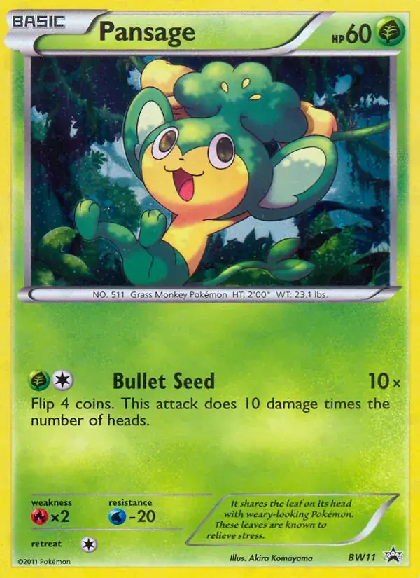 Pansage - BW11/101 - BW Black Star Promos