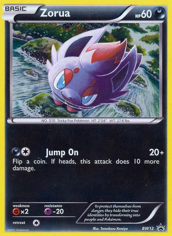 Zorua - BW12/101 - BW Black Star Promos