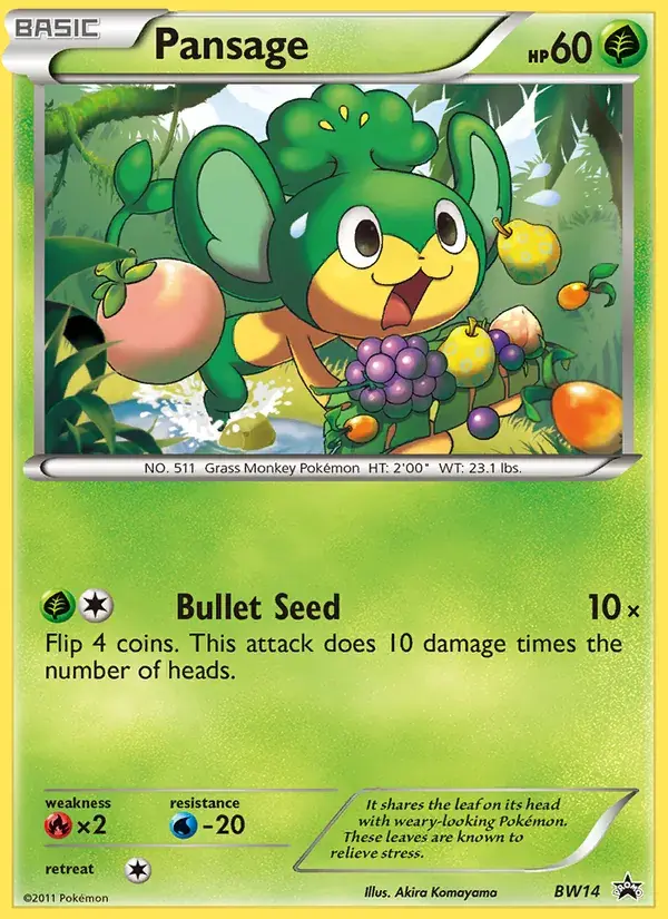 Pansage - BW14/101 - BW Black Star Promos