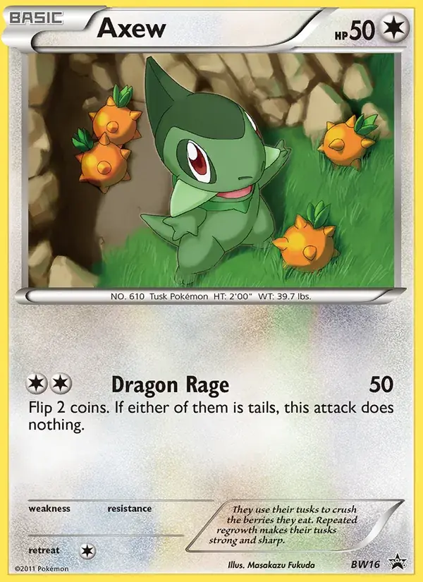 Axew - BW16/101 - BW Black Star Promos