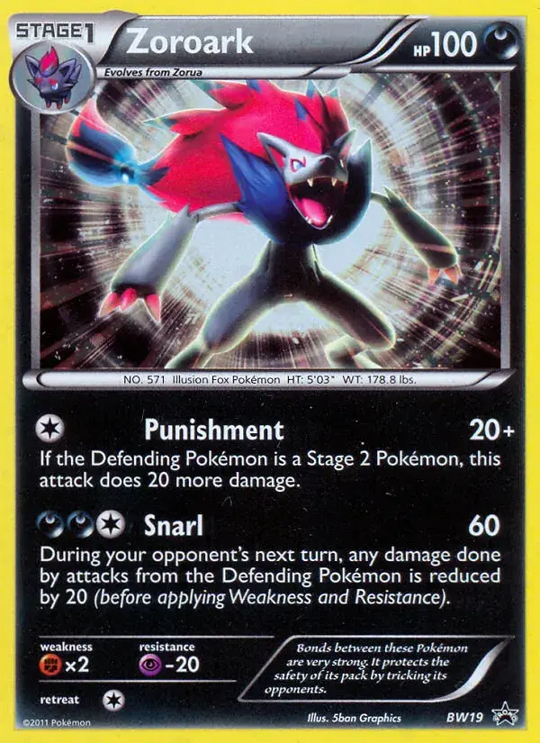 Zoroark - BW19/101 - BW Black Star Promos