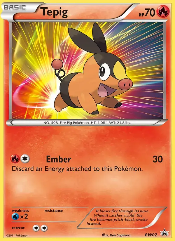 Tepig - BW02/101 - BW Black Star Promos
