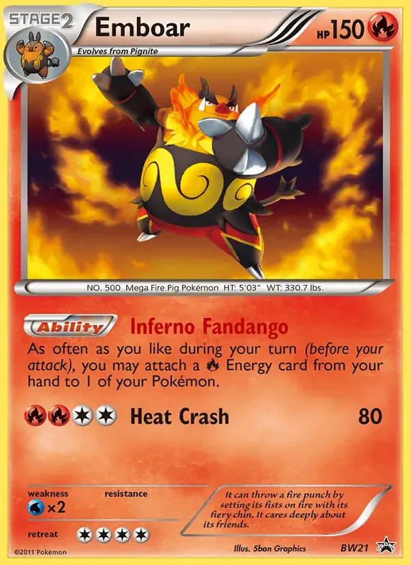 Emboar - BW21/101 - BW Black Star Promos