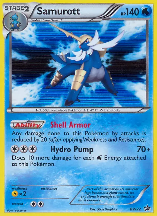 Samurott - BW22/101 - BW Black Star Promos