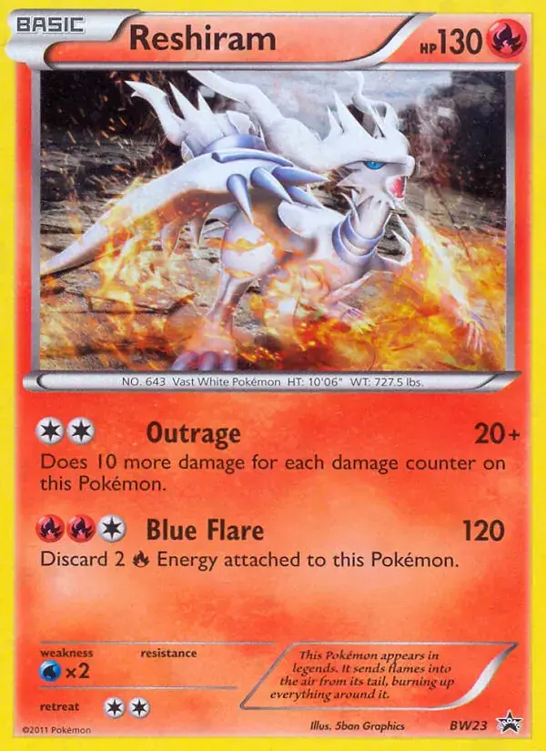 Reshiram - BW23/101 - BW Black Star Promos