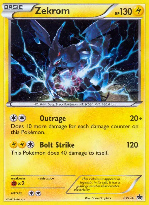 Zekrom - BW24/101 - BW Black Star Promos