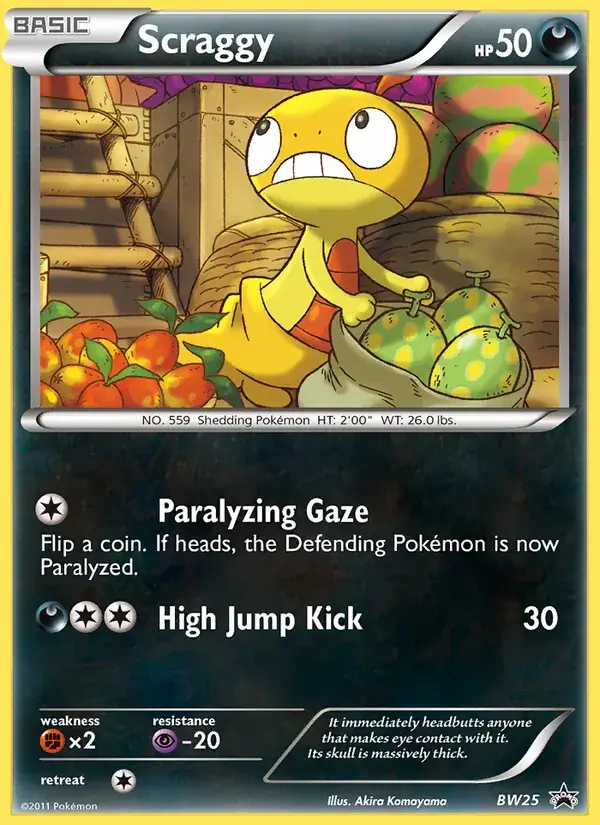 Scraggy - BW25/101 - BW Black Star Promos