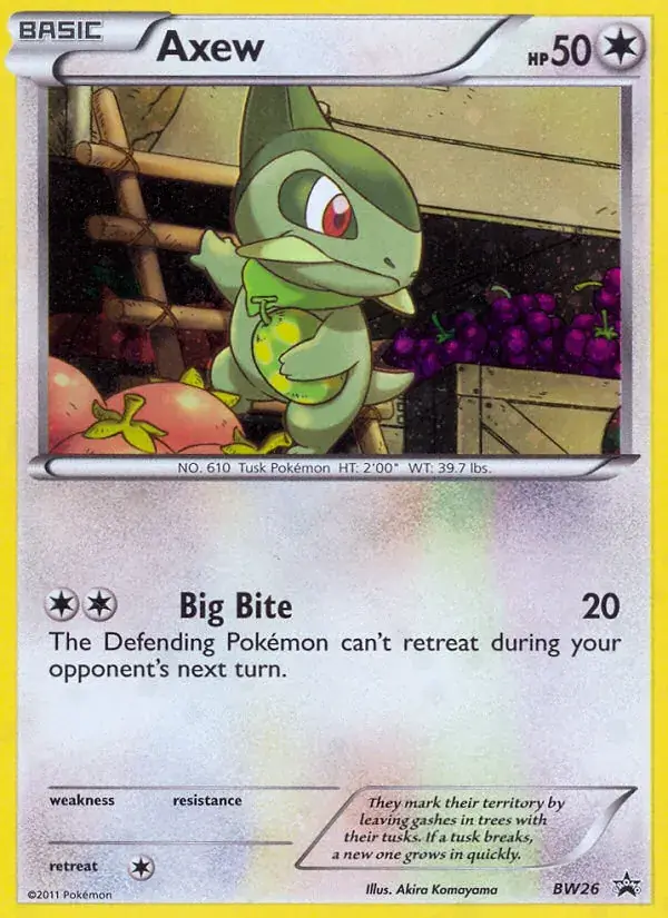 Axew - BW26/101 - BW Black Star Promos
