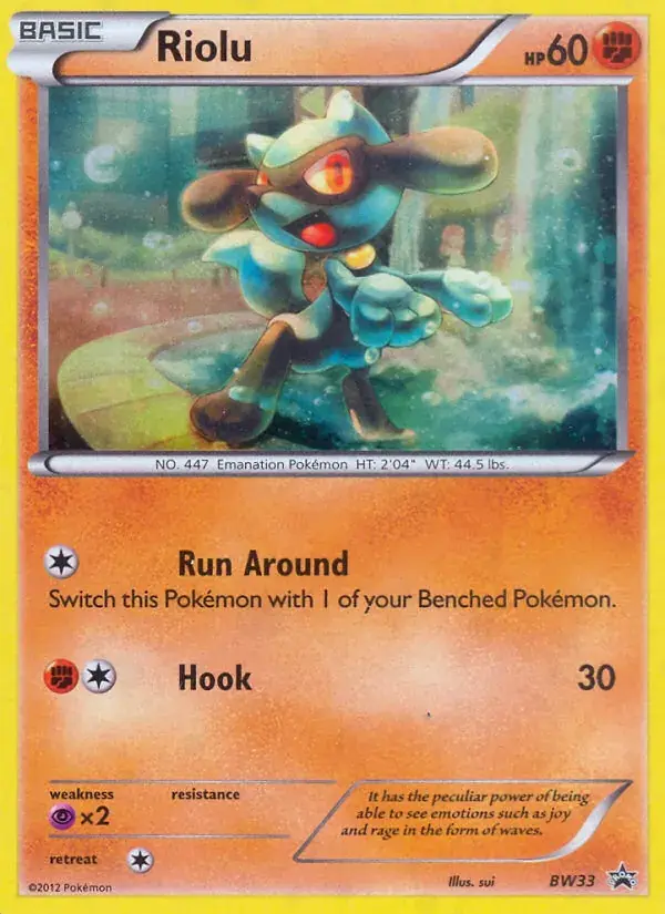 Riolu - BW33/101 - BW Black Star Promos
