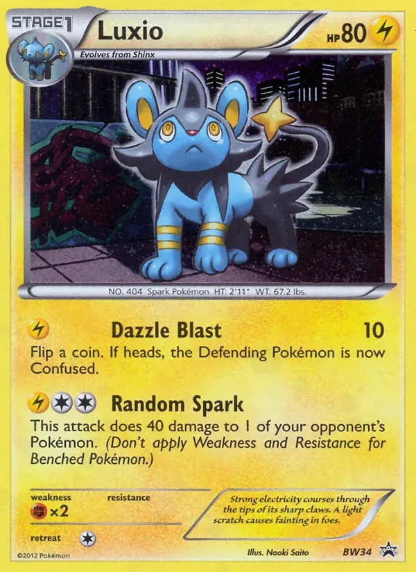 Luxio - BW34/101 - BW Black Star Promos