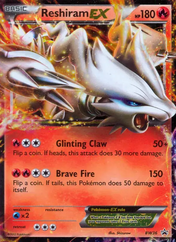 Reshiram-EX - BW36/101 - BW Black Star Promos