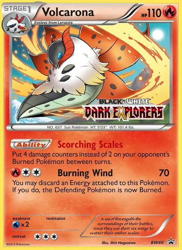Volcarona - BW40/101 - BW Black Star Promos