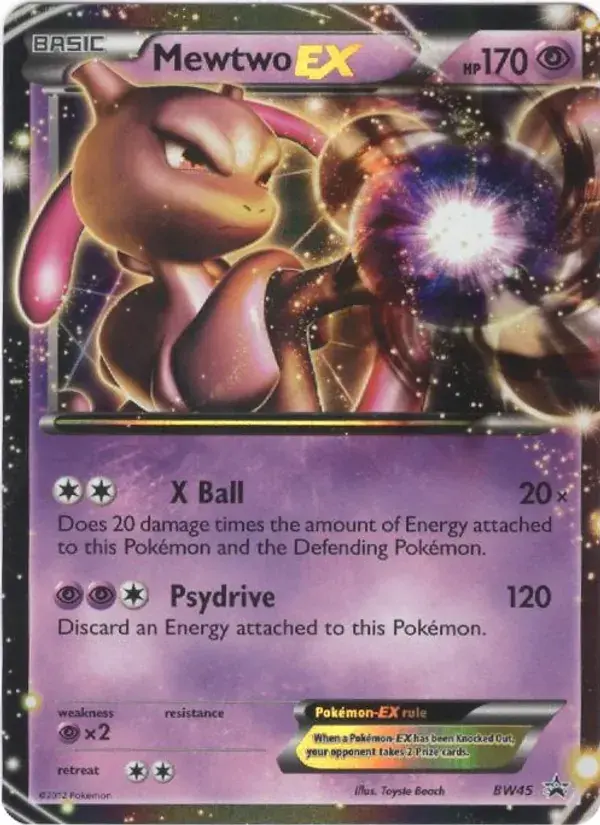 Mewtwo-EX - BW45/101 - BW Black Star Promos