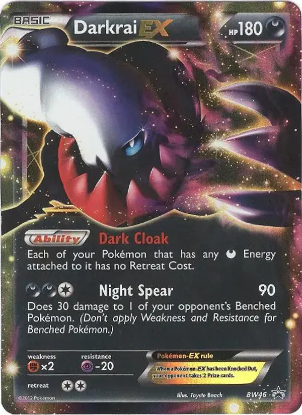 Darkrai-EX - BW46/101 - BW Black Star Promos