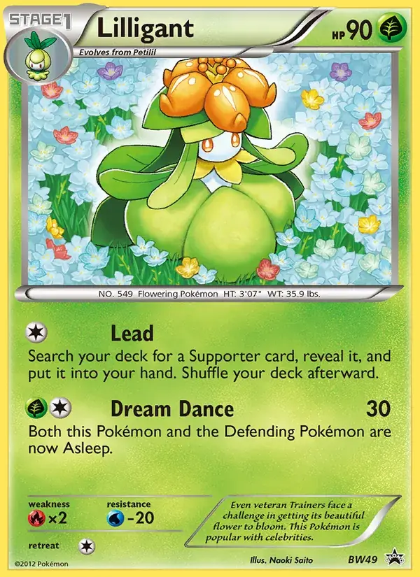 Lilligant - BW49/101 - BW Black Star Promos