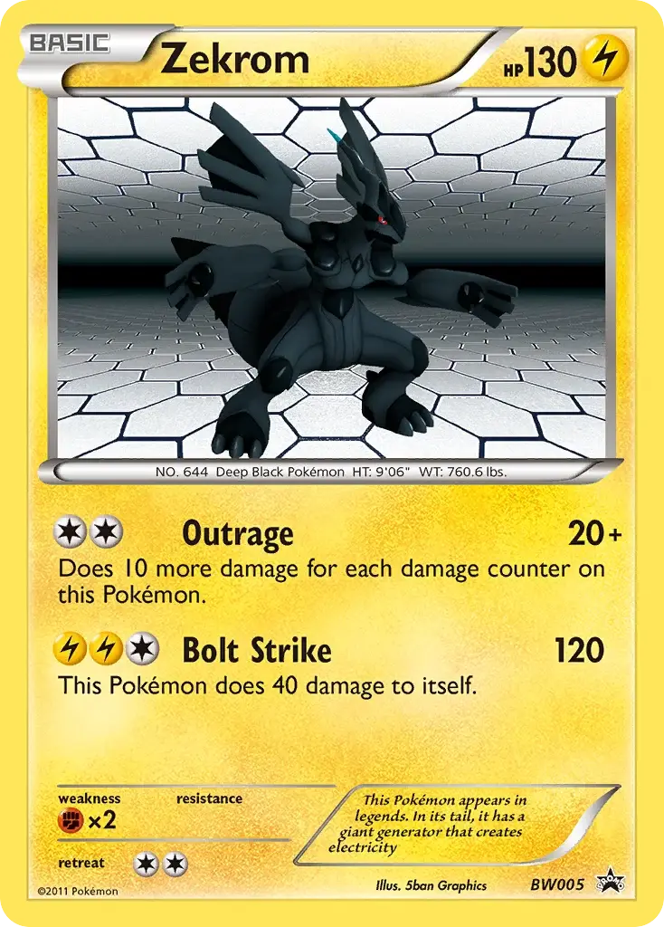 Zekrom - BW05/101 - BW Black Star Promos
