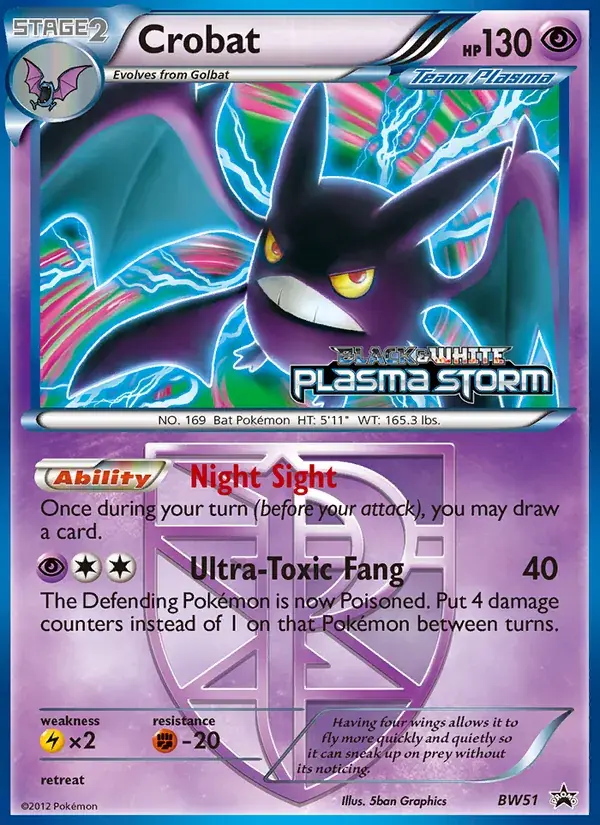Crobat - BW51/101 - BW Black Star Promos