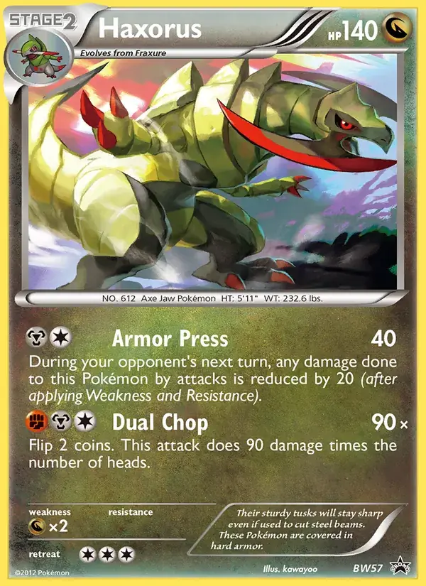 Haxorus - BW57/101 - BW Black Star Promos