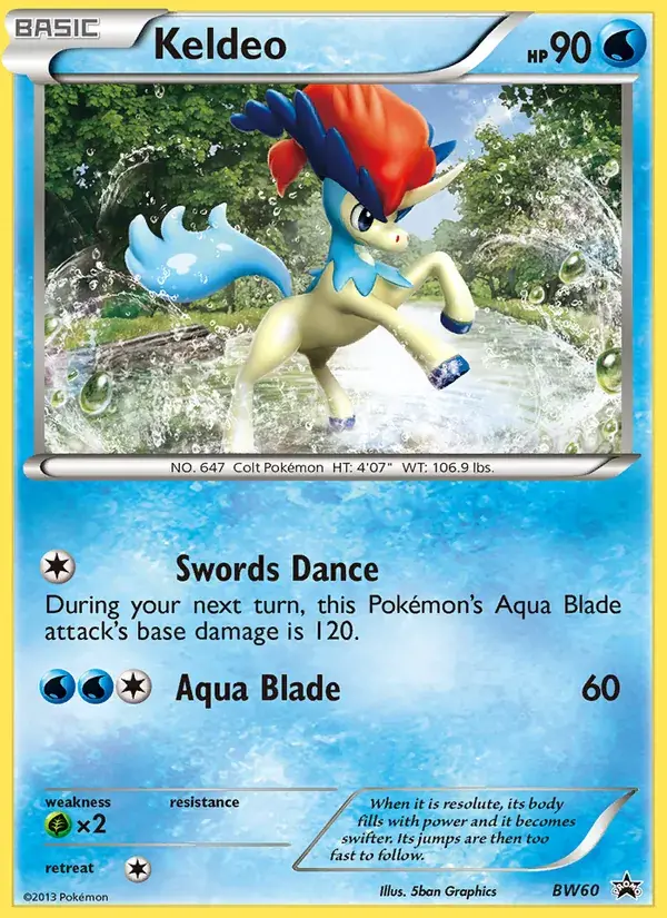 Keldeo - BW60/101 - BW Black Star Promos