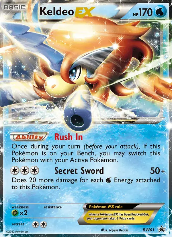 Keldeo-EX - BW61/101 - BW Black Star Promos