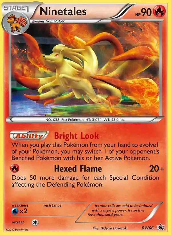 Ninetales - BW66/101 - BW Black Star Promos