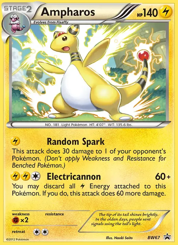 Ampharos - BW67/101 - BW Black Star Promos