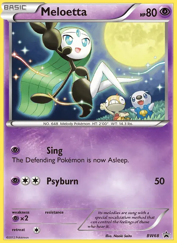 Meloetta - BW68/101 - BW Black Star Promos
