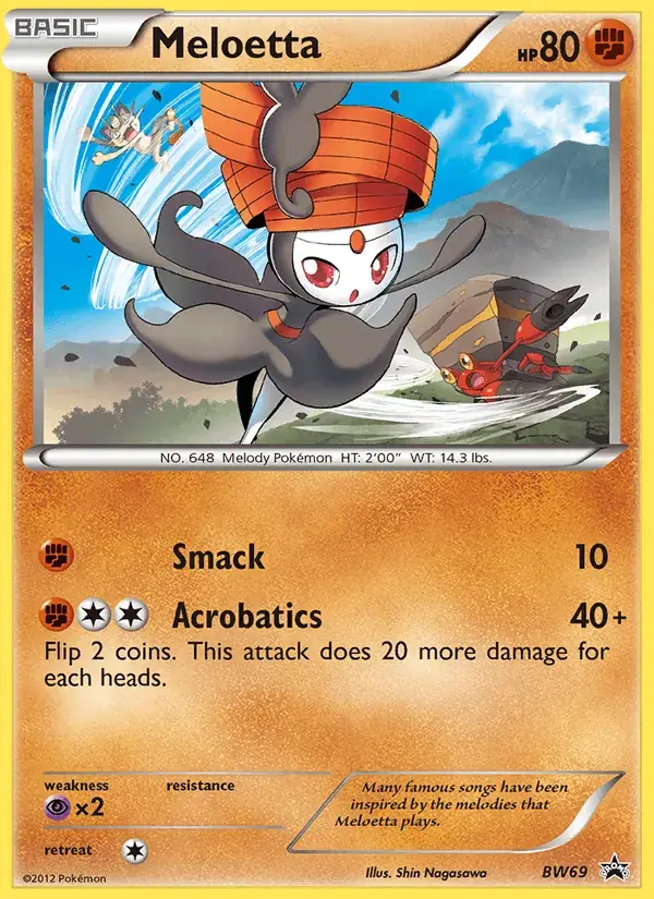 Meloetta - BW69/101 - BW Black Star Promos