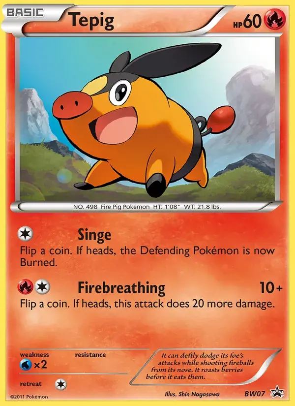 Tepig - BW07/101 - BW Black Star Promos