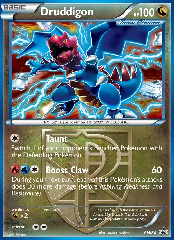 Druddigon - BW80/101 - BW Black Star Promos