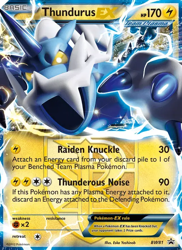 Thundurus-EX - BW81/101 - BW Black Star Promos