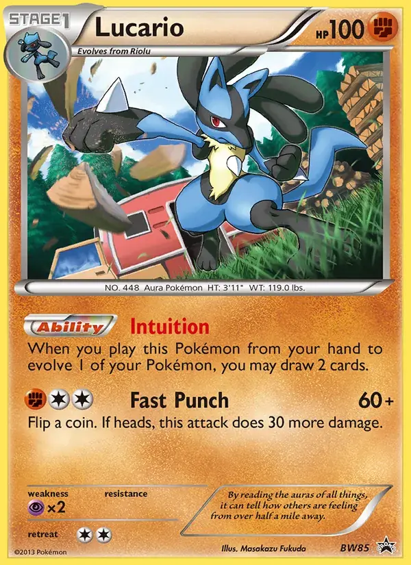 Lucario - BW85/101 - BW Black Star Promos
