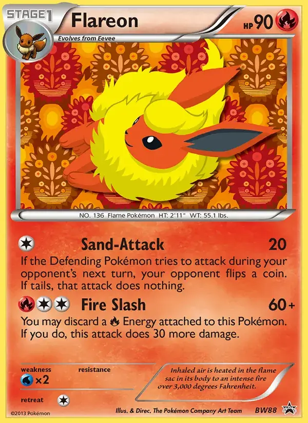 Flareon - BW88/101 - BW Black Star Promos