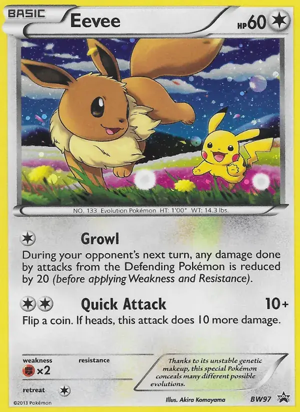 Eevee - BW97/101 - BW Black Star Promos