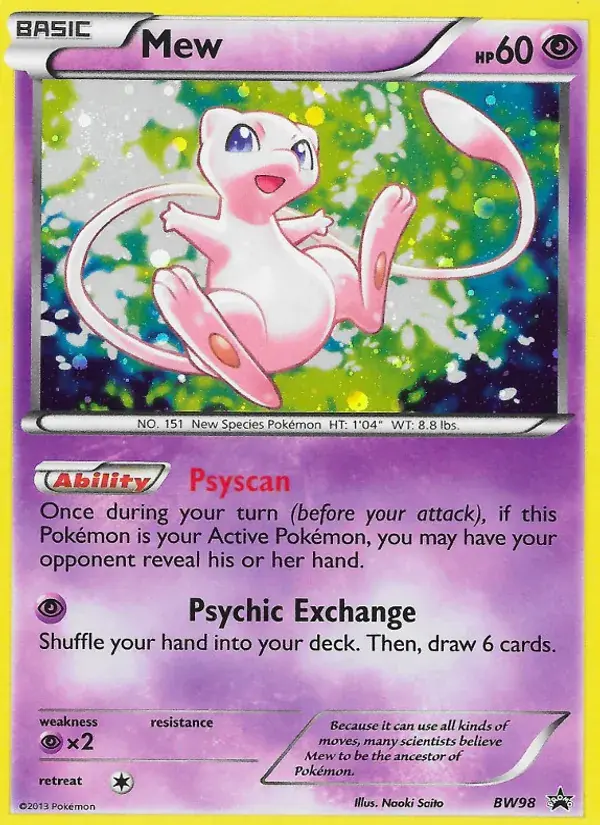 Mew - BW98/101 - BW Black Star Promos