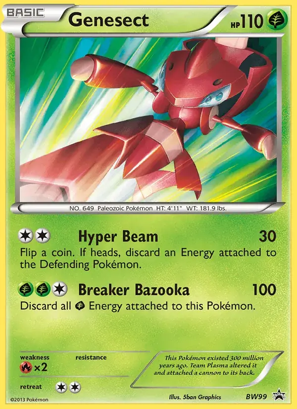 Genesect - BW99/101 - BW Black Star Promos
